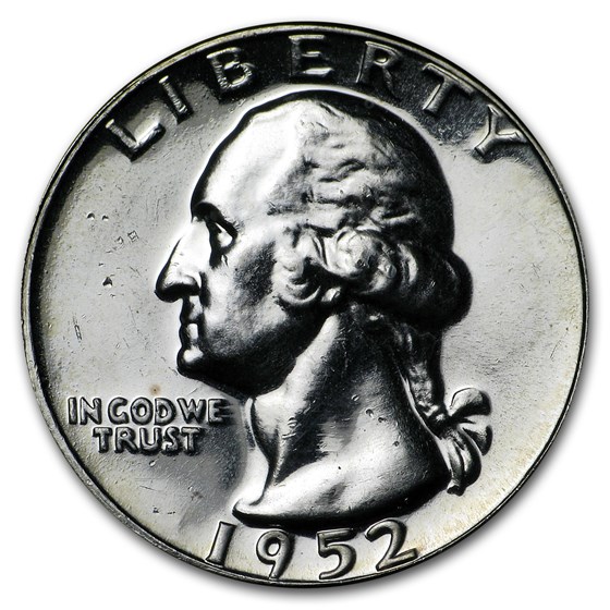 1952 Washington Quarter Gem Proof 1952 Washington Quarter Gem Proof
